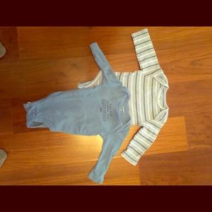 Carters blue onesies